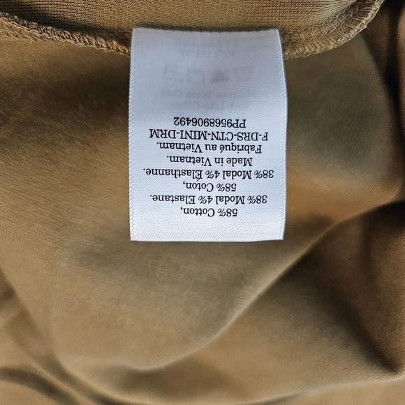 Everlane Cotton Modal Sleeveless Mini Dress Size XL Brown - Picture 7 of 7